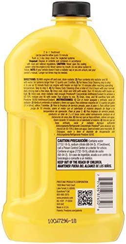 Amazon Com Prestone As105 Radiator Flush And Cleaner 22 Oz 2 Pack Automotive