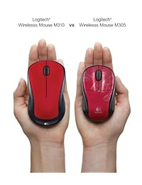 Ratón inalámbrico Logitech M310 (rojo llama)