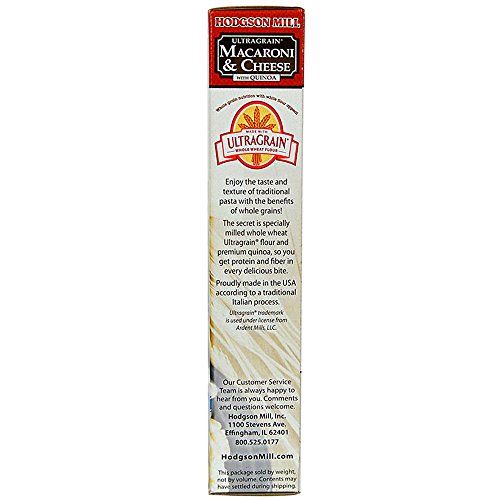 Hodgson Mill Ultragrain Macaroni & Cheese with Quinoa, 7.25 Ounce (Pack of 12) (Packaging May Vary) Wholesome Baking and Cooking Ingredients for Home Cooks and Healthy Meals
