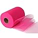 Fluorescent Red Tulle Roll Spool 6 Inch x 100 Yards for Tulle Decoration