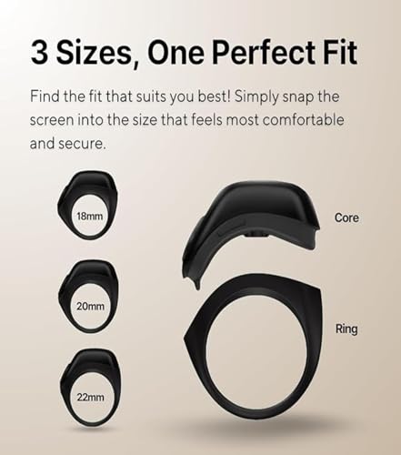 Zikr Ring Juud Tasbih 3-in-1 Flex Lite Smart Tasbih Zikr Ring Counting With 3 Compatible Sizes(18mm/ 20mm/ 22mm) | 2-5 Prayer Reminder, 3 Tasbih Reminder, BT Connectivity