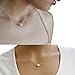 Lookatool 2pcs Women Simple Imitate Pearl Bib Choker Statement Collar Necklace (Gold+ Silver)