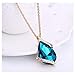 JAGENIE Waterdrop Design Rhinestone Pendant Necklace Hook Earrings Chic Lady Jewelry Set