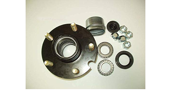 Amazon Com Reliable Bt150a Short Trailer Axle Idler Hub W Bearings Boat 5 Lug Axel Automotive