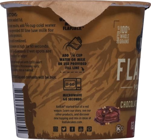 KODIAK PANCAKE ON THE GO HIGH PROTEIN SNACK, CHOCOLATE PEANUT BUTTER, 2.36 OUNCE