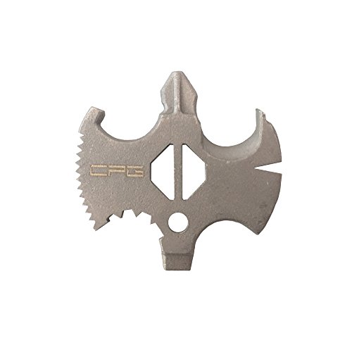 B.A.T. Coin - EDC Multitool Keychain with 10 Functions - Bottle Opener, Cutter, Screwdriver & More - Stainless Steel