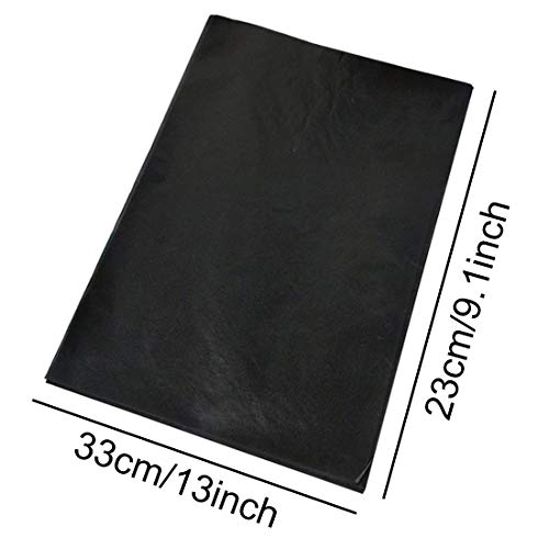 iSuperb Carbon Paper 100 Pieces Black Tracing Paper Sheet for Wood, Paper and Canvas, 5 Pieces Embossing Stylus Pens Included