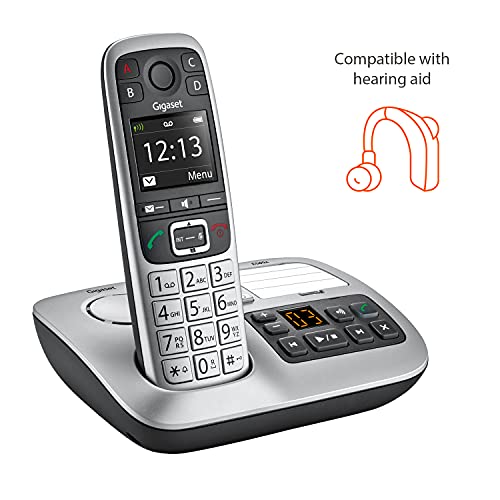 Gigaset E560A Cordless Phone for Seniors with Answering Machine and SOS Key, Brilliant Sound