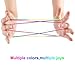 Hicarer 12 Pieces 65 Inch/ 165cm Rainbow Knotless Cats Cradle String for String Hand Game Finger String Toy Supplies