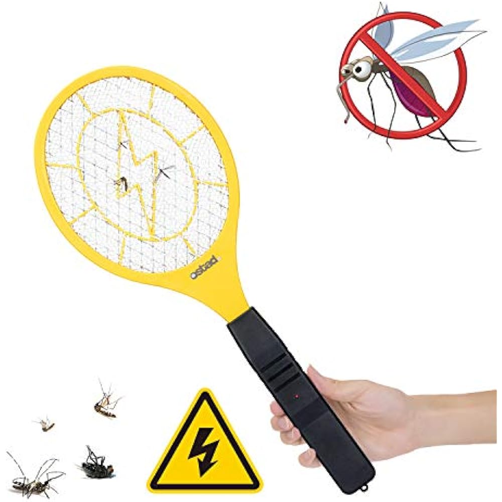 3000 Volt Electric Fly Swatter Mini Bug Zapper Outdoor Killer Indoor
