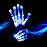 Led Dancing Skeleton Gloves Light Shows Halloween Costume Novelty Christmas Gift
