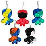 Leencum 5Pcs Mini Simple Fidget Toy Stress Relief