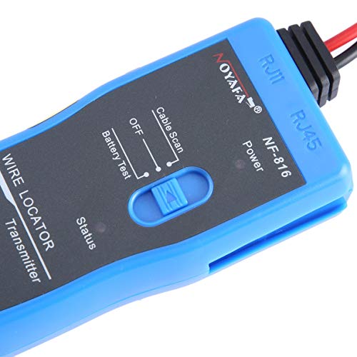 Noyafa Underground Cable Wire Tracker Tracer Toner Ethernet LAN Network Finder Portable Wire Fault Locator NF-816