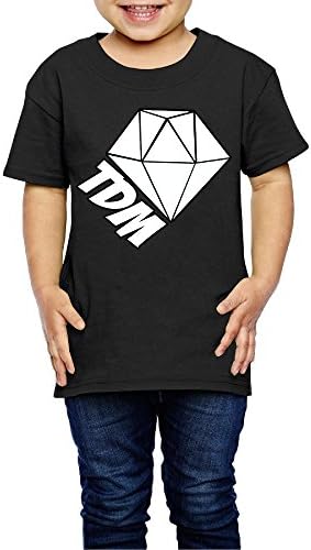 RAES DanTDM Logo Little Boys Short-Sleeve Shirts 2 Toddler Black