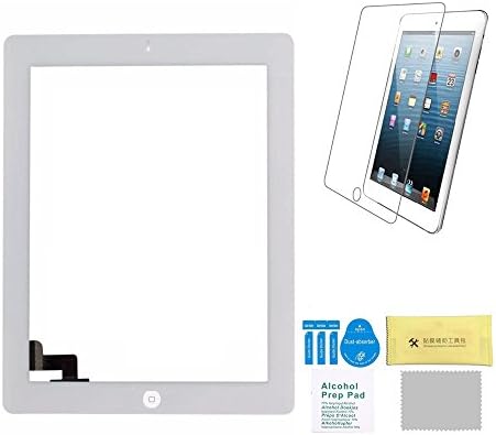 Replacement Touch Screen Digitizer Glass for IPAD with Home Button &amp; Original Adhesive &amp; Open Tools Kit (ipad 2, white)