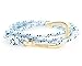 VIRGINSTONE Gold Plated Fish Hook Bracelets on Colorful Nylon Ropes
