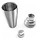 Stainless Steel Cocktail Shaker Set - 5 Piece Bartender Kit with Martini Shaker Strainer Jigger Shot Glass Stirring Spoon - Bartending Supplies Bar Tools Barware and Bartender Gifts Set - Silver