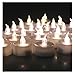 AGPTEK 100 Battery Operated LED Flameless Flickering Flashing Light Candle - Warm White