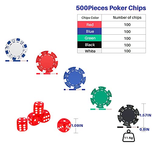 Poker-Chip-Set-Professional500PCS-Casino-Poker-Chips-with-Aluminum-Case115-Gram-Chips-for-Texas-Holdem-Blackjack-Gambling