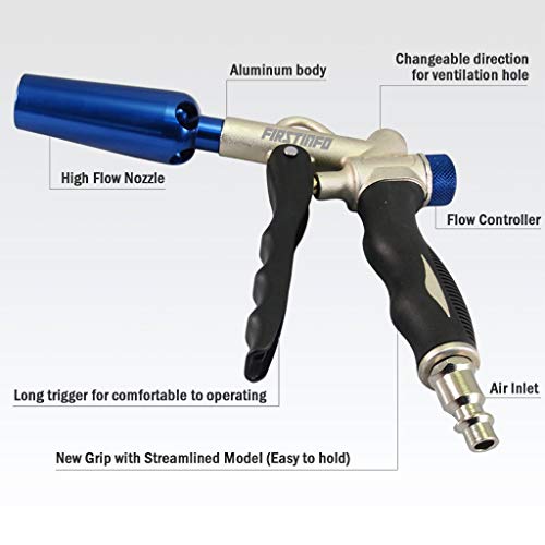 FIRSTINFO 2 Way Air Blow Gun with Adjustable Air Flow and High Flow