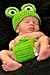 Mystiqueshapes Baby Infant Boy Frog Crochet Hat and Diaper Cover Set Costume Photography Props 6-9 Months