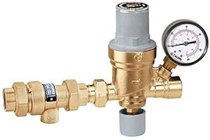 Caleffi 573016A Automatic Filling Valve with Backflow Preventer, 1/2" Press