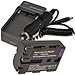 NEW Battery + Charger for Sony Alpha NP-FM500H DSLR A200 A350 FM500H + car plug