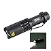 Semlos Mini SK98 5 Modes XM-L T6 900 Lumens Adjustable Focus Zoom LED Torch Flashlight with Rechargeable 18650 Battery and Charger
