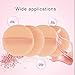Teenitor 4 Pcs Powder Puff For Face Powder, Soft Velour Puff Professional Makeup Puffs For Loose Powder Setting Powder Foundation Smooth Apply 2.75 Inch In Diameter [USA Seller]
