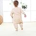 Nine States Baby Soft Cotton Sleeping Sack Long Sleeve Wearbale Blanket Beige Medium