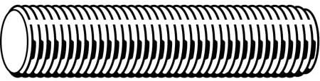 3/4"-16 x 1239; Plain B7 Alloy Steel Threaded Rod (2 Pieces)