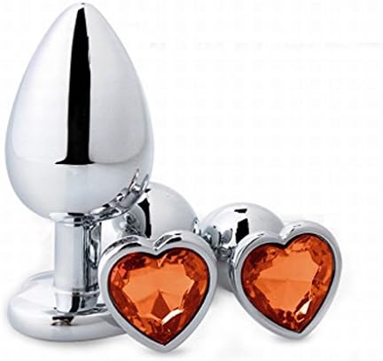 AQAA2WQ 3pcs Stainless Steel Metal An-al Pl-ug Diamonds Plated for Advanced User - Gold