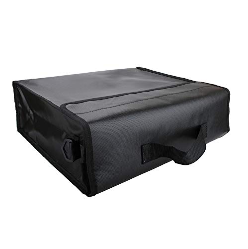 Large Fireproof Bag Anti-Irritation 15 x 12 x 5” Silicone Coated Fire Water Resistant Money Bags XL Size Safe Storage for Money, Documents, Jewelry and Passport