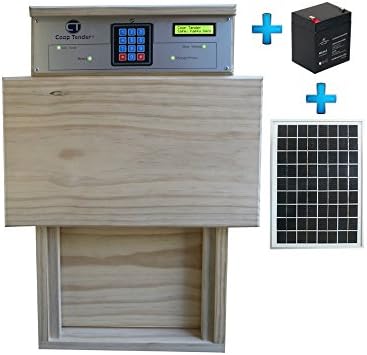 Solar Internet Enabled Programmable Automatic Chicken Coop Door - Dusk to Dawn or Schedule - Freeze Protect