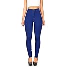 Pink Ice Women's Juniors Vibrant Blue High Waist Skinnys, 5