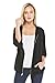 Alexander + David Womens Loose Zipper Hoodie Sweater - 3/4 Sleeve Sweatshirt