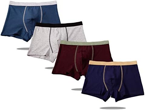 You Mo Keボクサーパンツ メンズ 売り出し 4枚セット ブランド パンツ ローライズ ボクサー ブリーフ 下着 ボクサーブリーフ