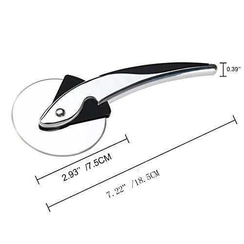 Pizza Cutter Wheel Glamouric Pizza Wheel Heavy Duty Stainless Steel 3