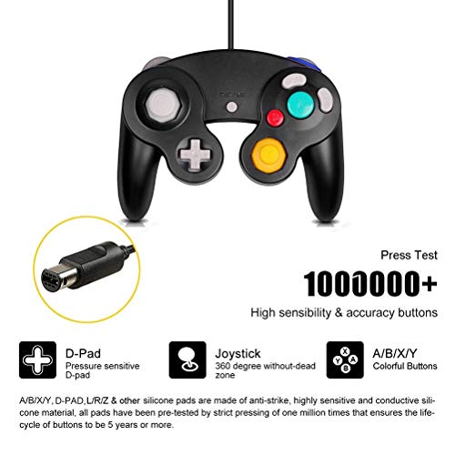 image for FIOTOK Gamecube Controller, Classic Wired Controller for Wii Nintendo 