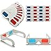 Orgrimmar 50 Pairs of Red Flat- 3D Glasses and Cyan White Frame Anaglyph Cardboardthumb 4