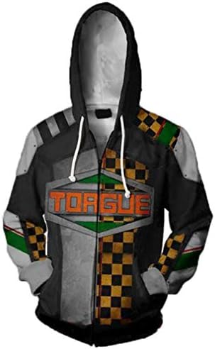 HUHU Borderlands Unisex 3D Printed Hoodie Sweatshirt Zipper Cosplay Costume