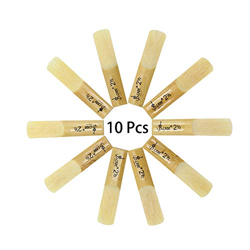 Clarinet Reeds,Alto bE Soprano Saxophone Reeds 2-1/2,Strength 2.5, Each Packaging 10Pcs with Plastic Box - Thumbnail 7