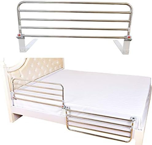 Bed Rail Safety Side Guard for Elderly, Adults, Toddler & Kids Assist Handle Handicap Bed Railing Folding Hospital Metal Grip Bumper Bar (1pcs),65cm,95cm (Color : 6050cm)