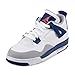 Jordan 4 Retro Gg Big Kids Style, White/Hyper Orange/Deep Blue, 7