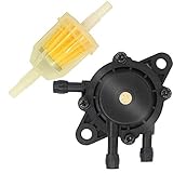 Fuel Pump for Kohler 17HP-25 HP Small Engine Lawn Mower Tractor, Gas Vacuum Fuel Pump with Fuel Filter for Honda Yamaha Briggs & Stratton 491922 691034 692313 808492 808656 John Deere