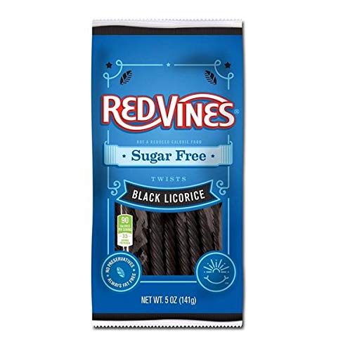 Amazon Com Red Vines Sugar Free Black Licorice Candy 5oz Bag 12 Pack Licorice Candy Grocery Gourmet Food