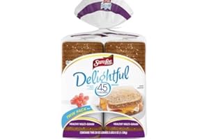 GENERIC Sara Lee Delightful Multigrain: A Nutrient-Rich Choice 45 Calories Per Slice 8 Grams of Whole Grains (2-Pack, 40 oz. Total)