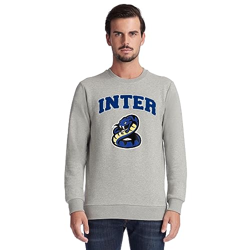 FC Internazionale Milano S.p.A. Inter Felpa Girocollo Unisex-Adulto, Collezione Esclusiva Back to Stadium, Unisex-Erwachsene Inter Unisex-Erwachsene Rundhals-Sweatshirt, offizielles Produkt, exklusive Back to Stadium-Kollektion, 100 % Baumwolle, geeignet 