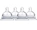 Munchkin Latch Natural Movement Baby Bottle Nipples, 4 Count, Stage 1