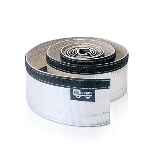 Aluminized Heat Shield Sleeve – 3/4" To 1" ID X 10ft, For Wiring & Hoses